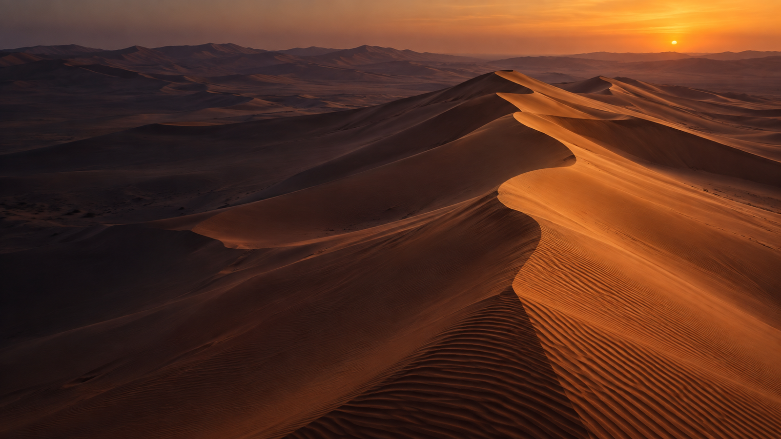Dune landscape inspired by the UAE's Liwa desert